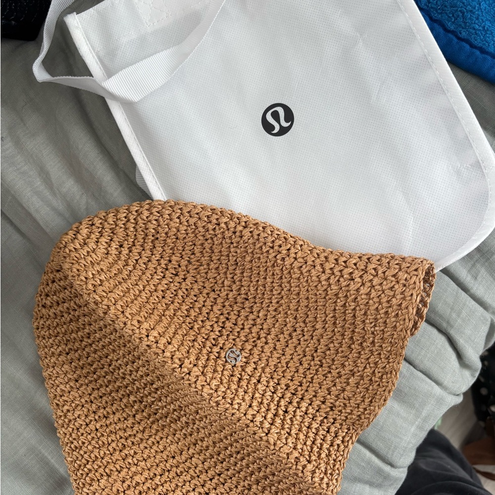 Lululemon Tan Crochet Hat